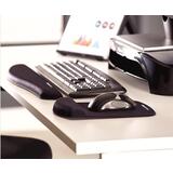 Fellowes handgelenkauflage PlushTouch mit Mauspad, schwarz