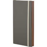 Securit rechnungsmappe WOOD, aus Leder und Holz, grau