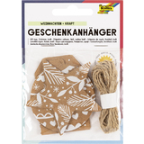 folia Geschenkanhänger "Weihnachten Kraftpapier"