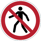 DURABLE verbotskennzeichen Fußgänger verboten, selbstklebend