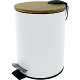 helit Tret-Abfallbehälter "the bamboo", 3 Liter, weiß