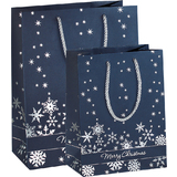 sigel Weihnachts-Geschenktüte "Silver Snowflakes", groß