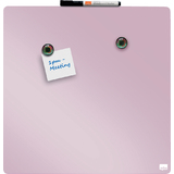 nobo Weißwandtafel, quadratisch, (B)360 x (H)360 mm, rosa