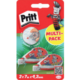 Pritt korrekturroller Mini Flex, 4,2 mm x 7 m, 2er Blister