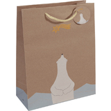 sigel Weihnachts-Geschenktüte "Polar bear with...", groß