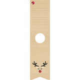 SUSY card Weihnachts-Flaschenanhänger gutschein "Elch"