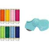 Gütermann Nähgarn-Set "Allesnäher", 8 spulen + Rollschneider
