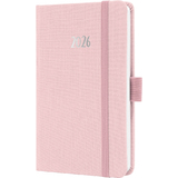 sigel taschenkalender Jolie feel 2026, Textil, A6, rosa