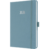 sigel buchkalender Jolie feel 2026, Textil, A5, blau