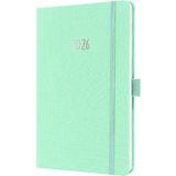 sigel buchkalender Jolie feel 2026, Textil, A5, mint