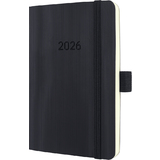 sigel taschenkalender Conceptum 2026, ca. din A6, schwarz
