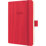 sigel taschenkalender Conceptum 2026, ca. din A6, rot