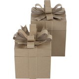 décopatch Pappmaché-Geschenkboxen, eckig, 2er Set