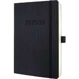 sigel buchkalender Conceptum 2025/2026, ca. din A5, schwarz