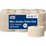 TORK minirollen-toilettenpapier Jumbo, 2-lagig, natur, 170 m