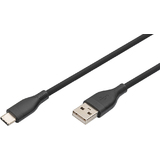 DIGITUS usb 2.0 Silikon-Anschlusskabel, usb-c - USB-A, 0,5 m
