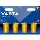 VARTA alkaline Batterie Longlife, baby (C/LR14), 4er