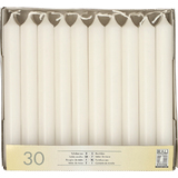 STARPAK Tafelkerzen, 21 mm, weiß, 30er Pack