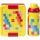 LEGO trinkflasche + brotdose LUNCH set BRICK PATTERN