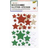 folia moosgummi Glitter-Sticker stars XMAS