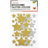 folia moosgummi Glitter-Sticker stars CLASSIC