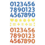 folia moosgummi Glitter-Sticker NUMBERS