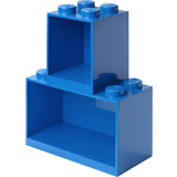 LEGO bausteinregal-set BRICK SHELF, 2-teilig, blau