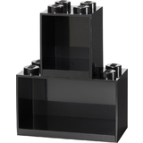 LEGO bausteinregal-set BRICK SHELF, 2-teilig, schwarz