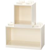 LEGO bausteinregal-set BRICK SHELF, 2-teilig, wei