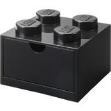 LEGO schubladenbox DESK drawer 4, 1 Schub, schwarz