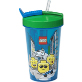 LEGO trinkbecher mit strohhalm ICONIC BOY, 0,5 Liter