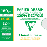 Clairefontaine zeichenpapier Recycling "Blanc  Grain"