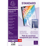 EXACOMPTA einbanddeckel STANDARD, PVC, din A4, transparent