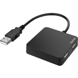 hama usb 2.0 Hub, 4 Port, schwarz