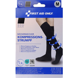 FIRST aid ONLY Kompressions-Strumpf, kniehoch, M, schwarz