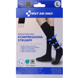 FIRST aid ONLY Kompressions-Strumpf, kniehoch, L, schwarz