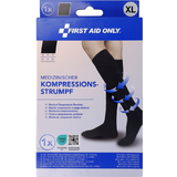FIRST aid ONLY Kompressions-Strumpf, kniehoch, XL, schwarz