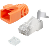 LogiLink modulares RJ45-Steckverbinder-Set Kat. 6A & Kat. 7