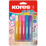 Kores glitzerkleber "Glitter Glue", Pastellfarben