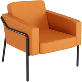 PAPERFLOW besuchersessel MEDSO klassik L, Kunstleder, orange