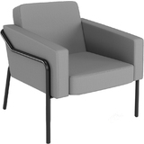 PAPERFLOW outdoor-besuchersessel MEDSO klassik L, grau