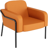 PAPERFLOW besuchersessel MEDSO rund L, Kunstleder, orange