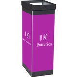 PAPERFLOW wertstoffsammelbox fr Batterien, schwarz,60 Liter