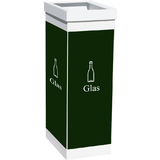 PAPERFLOW wertstoffsammelbox fr Glas, wei, 60 Liter