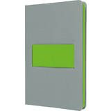 sigel notizbuch Linescape, din A5, liniert, grau/neongrn