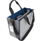 sigel business-filztasche Desk sharing Bag bicolor M, grau