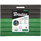 Bradas Kniebrett, (B)400 x (T)300 x (H)40 mm, schwarz/grn