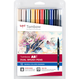 Tombow doppelfasermaler "ABT dual BRUSH PEN", 10er set Manga