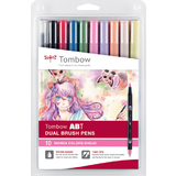 Tombow doppelfasermaler "ABT dual BRUSH PEN", 10er set Manga