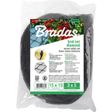 Bradas Sicherheitsnetz/Vogelnetz, gewebt, 2 x 5 m, schwarz